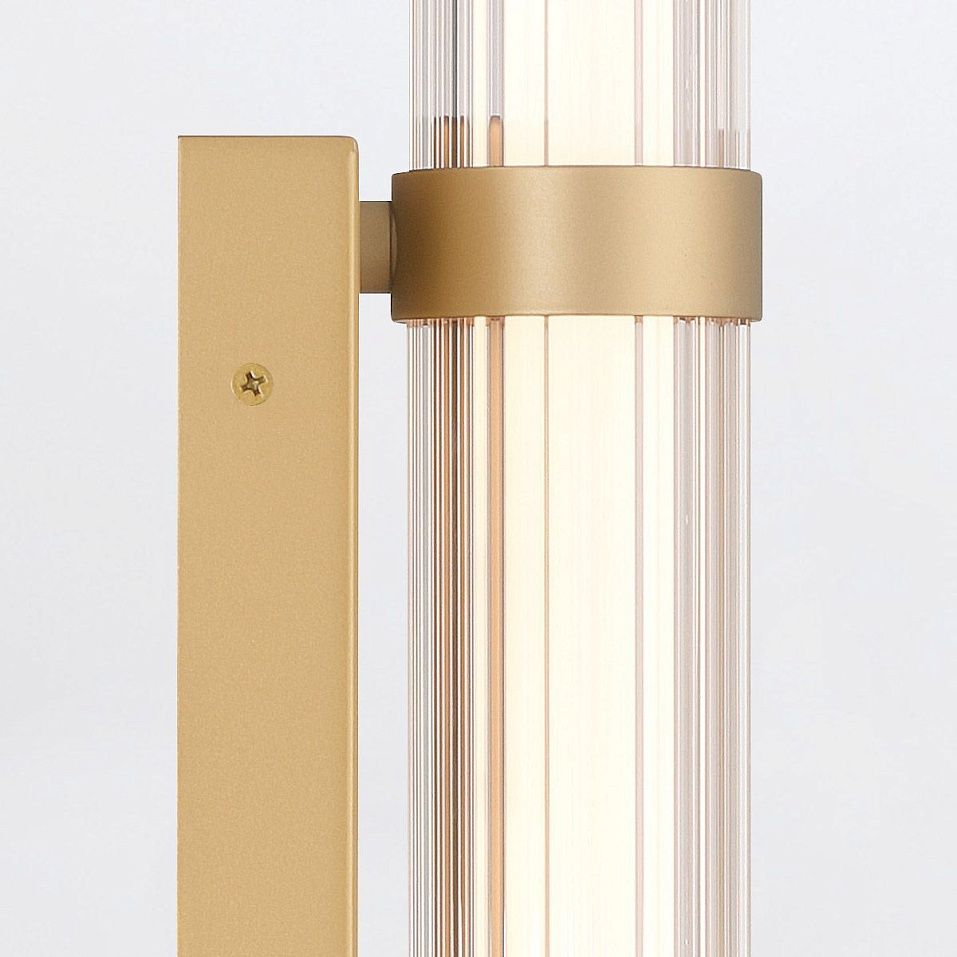 QN-FAYTON-M-BG FAYTON Brushed Gold/Clear// настенный LED 1х21,6  х   