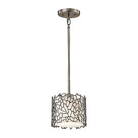 KL-SILVER-CORAL-MP SILVER CORAL олово/белый// подвесной E27 1х100  х  KL-SILVER-CORAL-MP
