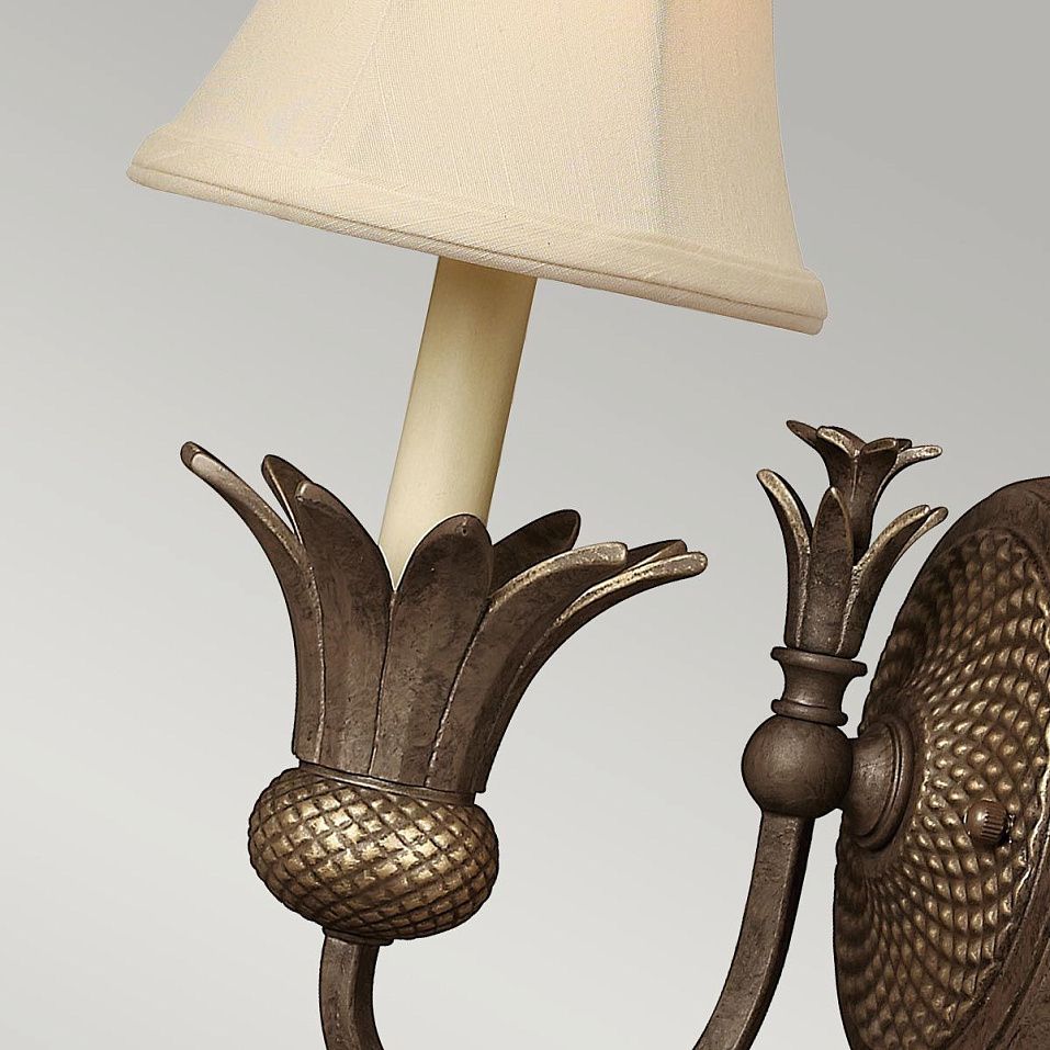 HK-PLANT1-PZ PLANTATION Pearl Bronze/Linen // настенный E14 1х40  х   