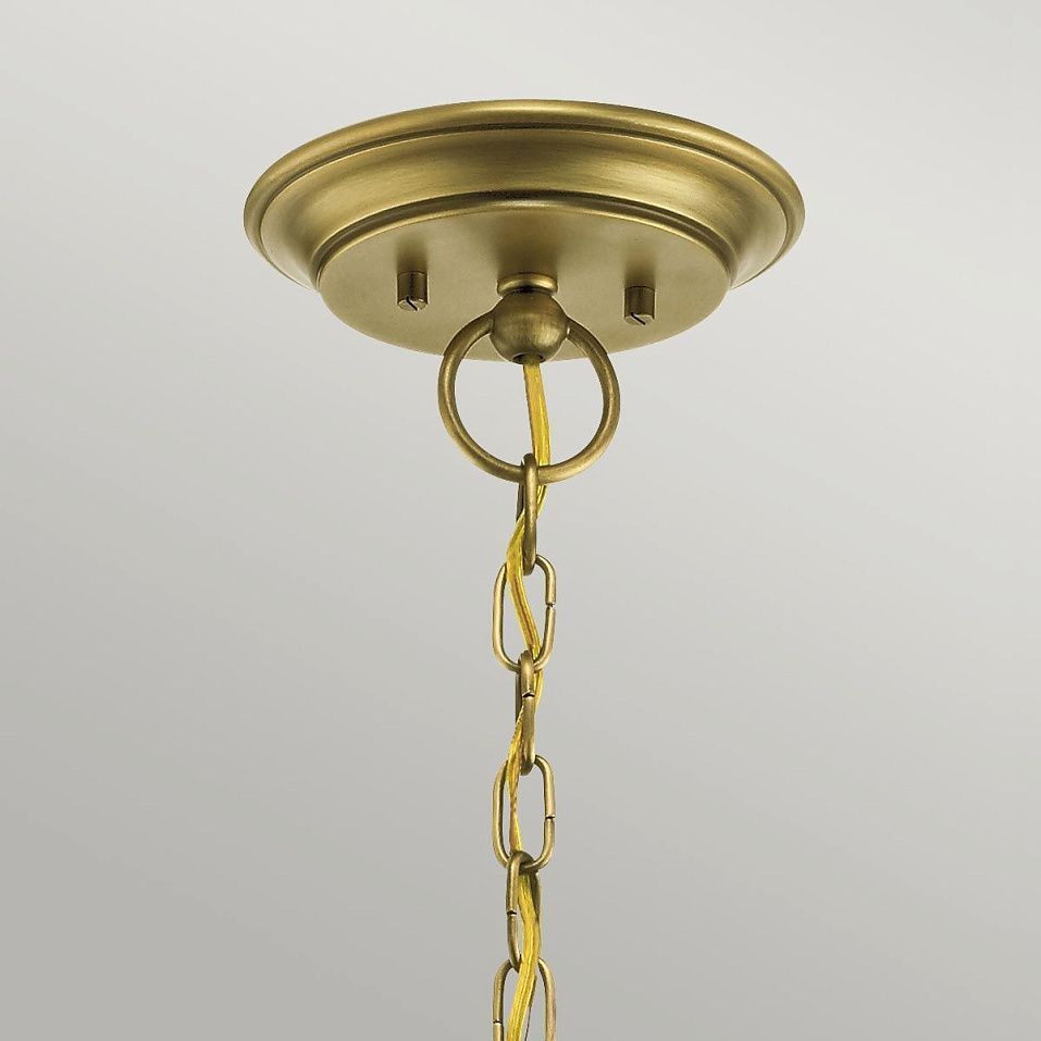 KL-WAVERLY5-NBR WAVERLY Natural Brass/Seeded Glass // подвесной E14 5х60  х   