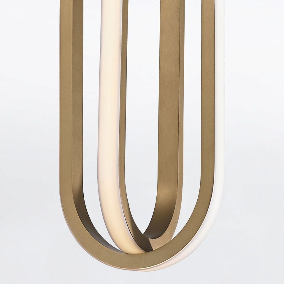 QN-DEMARK-1P-BG DEMARK Brushed Gold///белый подвесной LED 1х28  х   
