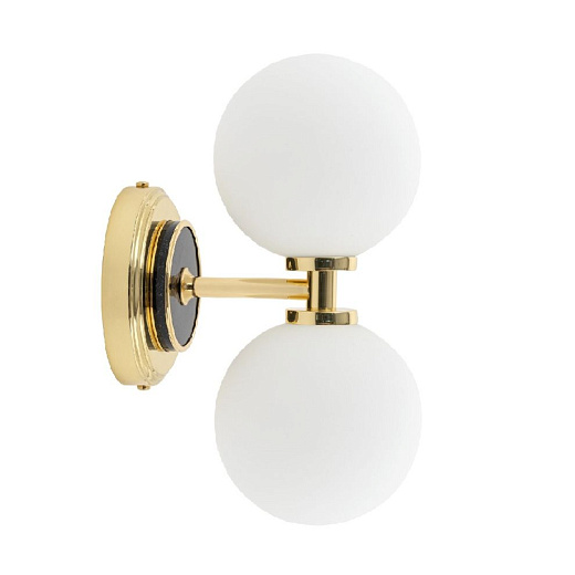 ERB-K-2(Z/1)BB ERBA gold/black granite/matt white// настенный G9 LED 2х5  х  ERB-K-2(Z/1)BB
