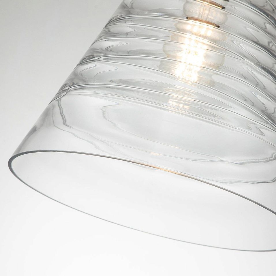QN-ELMORE-P-PC ELMORE Polished Chrome/Clear// подвесной E27 1х60  х   