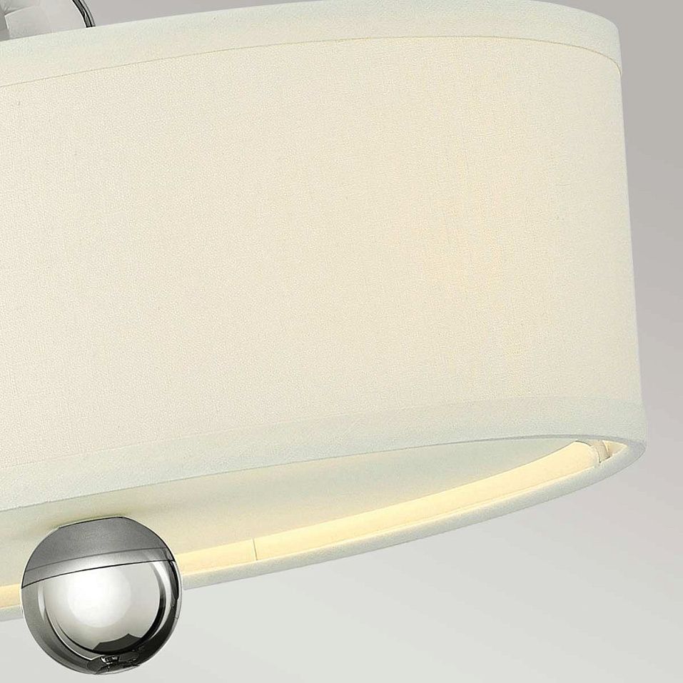 HK-ZELDA-SF-PN ZELDA Polished Nickel/White//матовый потолочный E27 3х60  х   