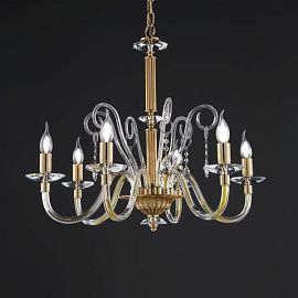 1007/L6L NOAH французское золото/прозрачный// подвесной E14 6х40  х  1007/L6L