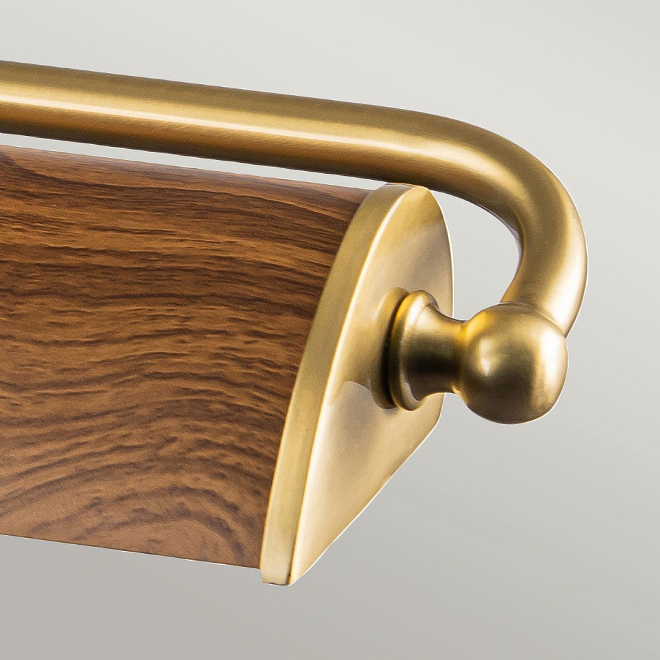 WINCHFIELD-PLL-AB-OAK WINCHFIELD Aged Brass & Oak Effect/Oak Effect// настенный E14 4х40  х   