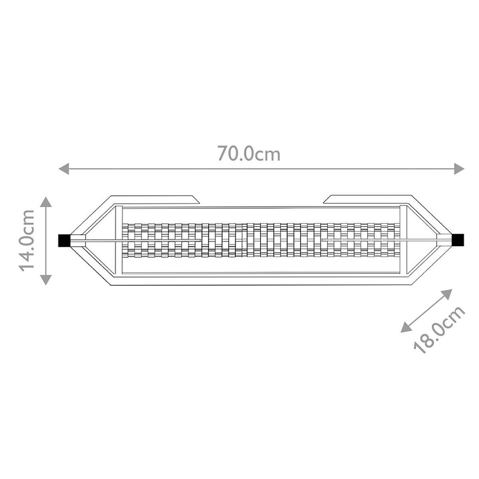 QN-ESPADA-2W-PC ESPADA Polished Chrome/Clear//прозрачный настенный LED 1х23  х   