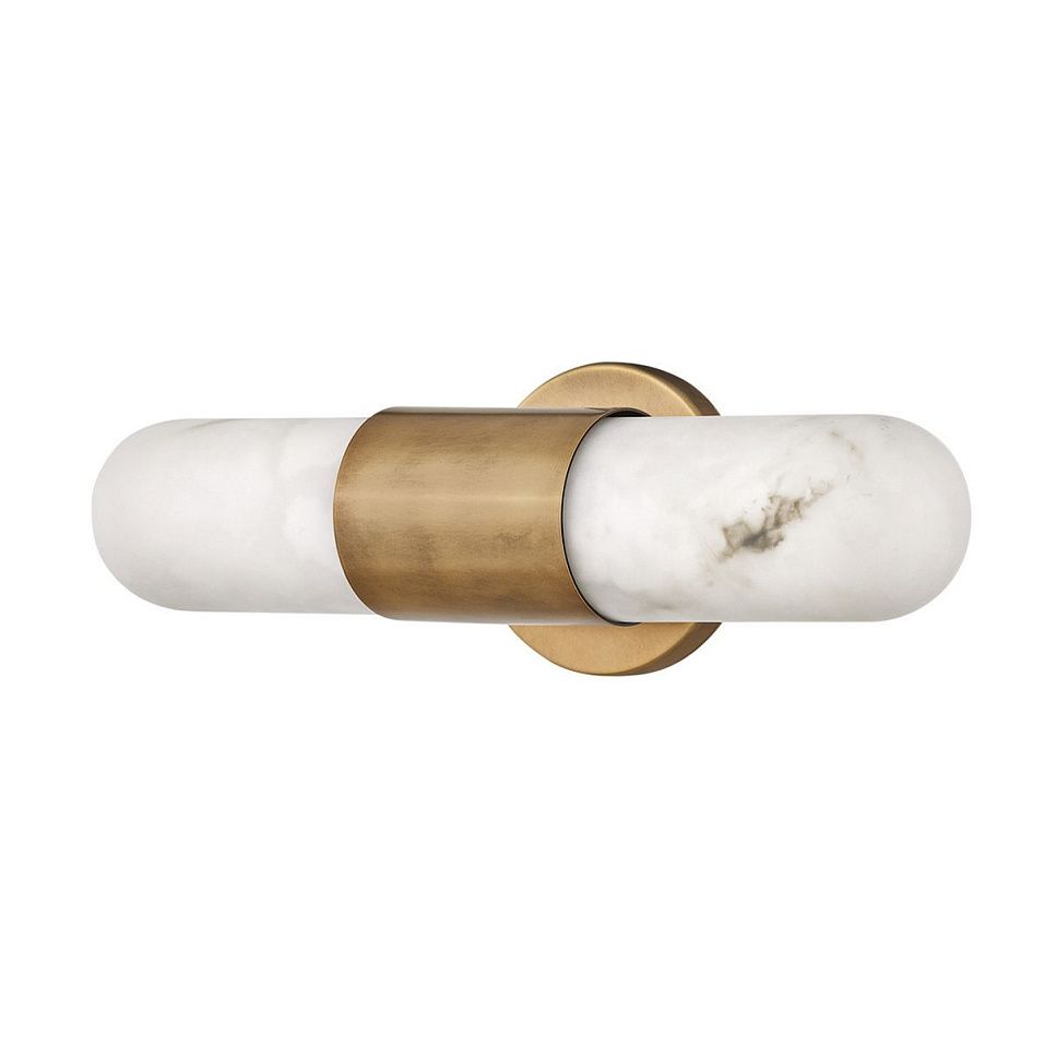QN-IBIZA-M-HB IBIZA Heritage Brass/Faux Alabaster// настенный LED 1х21.5  х   