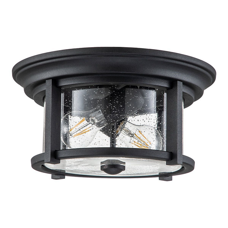 FE-MERRILL-F-BLK MERRILL Black/clear seeded // потолочный E27 2х60  х   