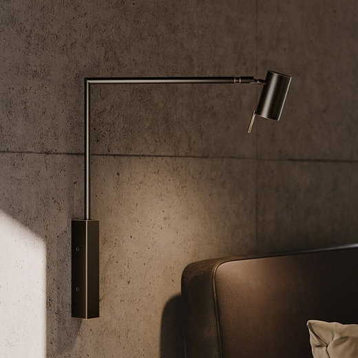 017W1M12.CE/UL Rectus Wall Turning Arm  Dark Burnished Brass /Dark Burnished Brass // настенный GU10  017W1M12.CE/UL