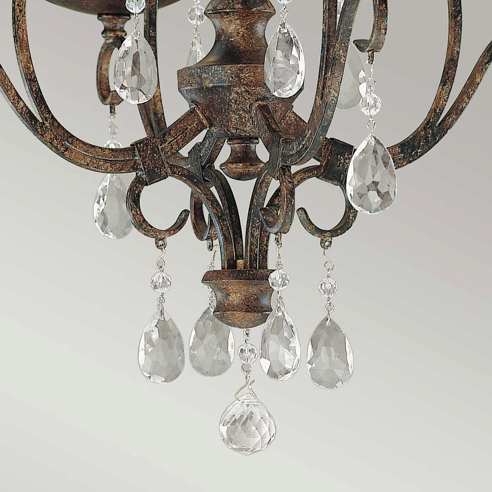 FE-CHATEAU4 CHATEAU Mocha Bronze/// подвесной E14 4х60  х   