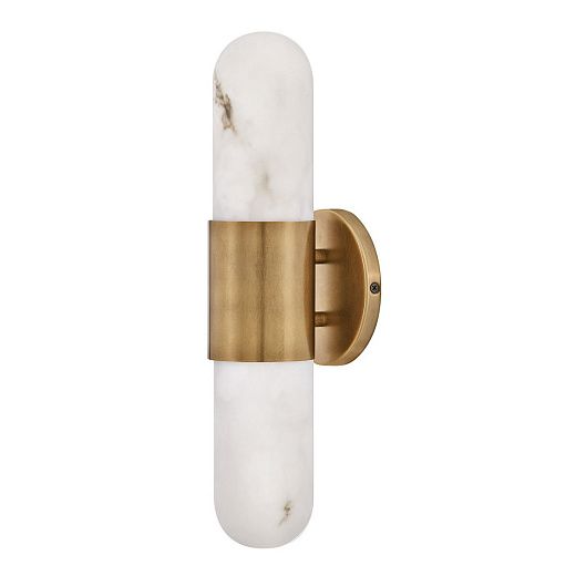 QN-IBIZA-M-HB IBIZA Heritage Brass/Faux Alabaster// настенный LED 1х21.5  х  QN-IBIZA-M-HB