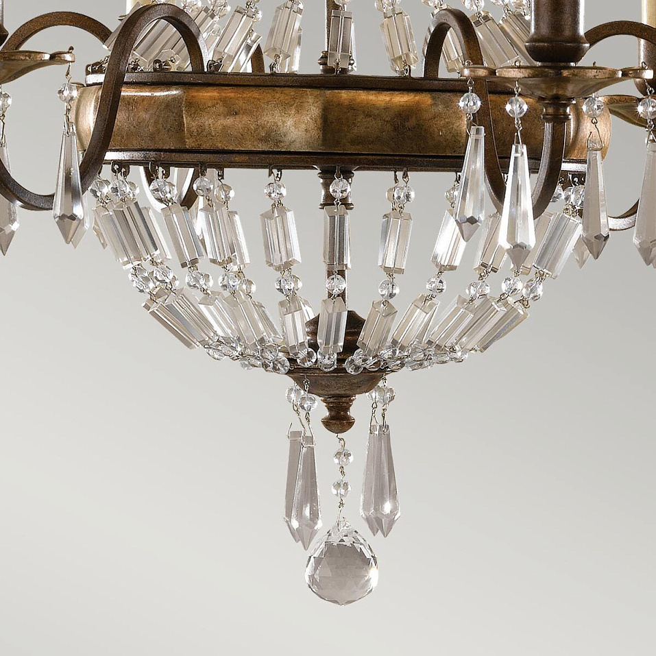 FE-BELLINI6  BELLINI Oxidized Bronze/British Bronze/// подвесной E14 6х60  х   