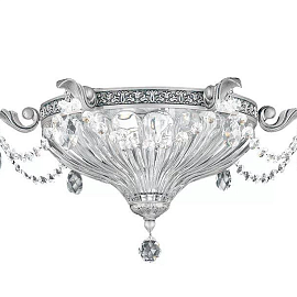 5633 80 O MILANO roman silver/прозрачный// потолочный E14 2х40  х  5633 80 O