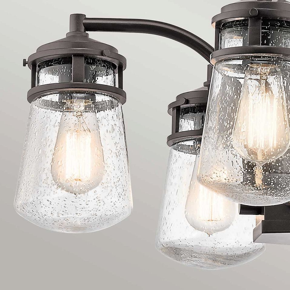KL-LYNDON-5P-AZ LYNDON Architectural Bronze /Seeded Glass// подвесной E27 5х40  х   