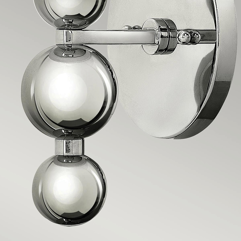 HK-ZELDA1-PN ZELDA Polished Nickel /Etched Glass // настенный E27 1х60  х   