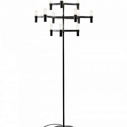CRO HNW 21 CROWN black/white satin// напольный G9 12х25  х  CRO HNW 21