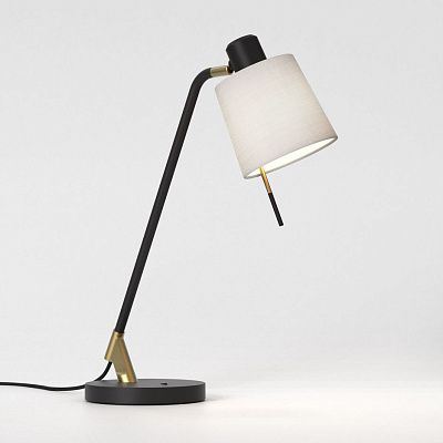 1441003+5013029 EDWARD  matt black/matt gold /Putty// настольный E27 1х12  х
