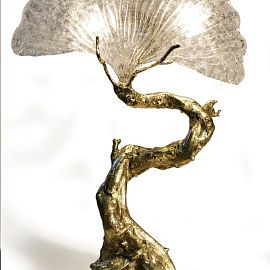 Concept Bonsai: Table light – 032 BONSAI Cast brass /Cleer murano glass// настольный G9 1х45  х  Concept Bonsai: Table light – 032