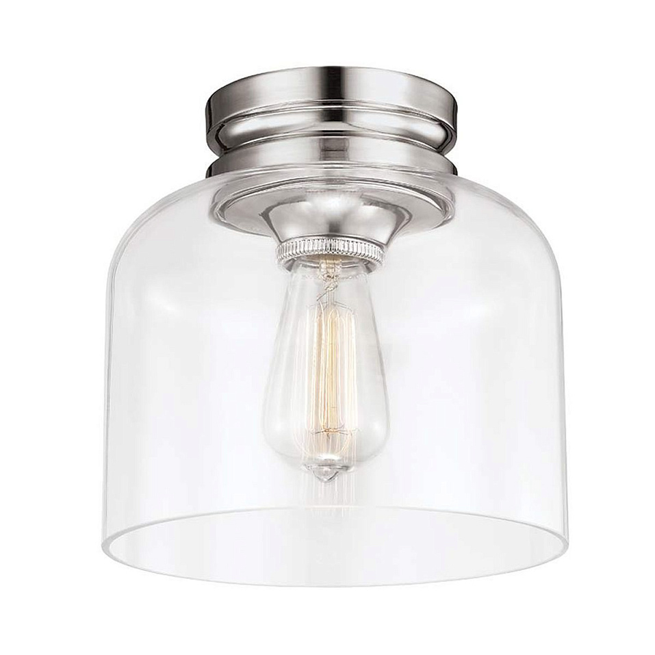 FE-HOUNSLOW-F-PN HOUNSLOW Polished Nickel /Clear// потолочный E27 1х60  х   