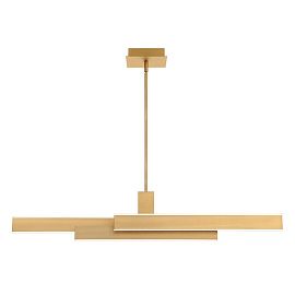 QN-CAMENO-LP-BG CAMENO Brushed Gold///белый подвесной LED 1х74  х  QN-CAMENO-LP-BG
