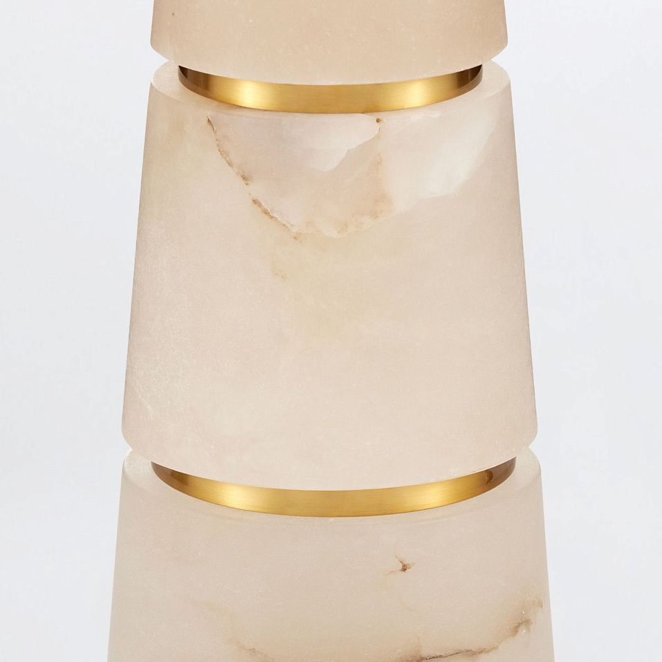 QNC-ELEANORA-TL  ELEANORA Natural Brass/Off White// настольный E27 2х100  х   