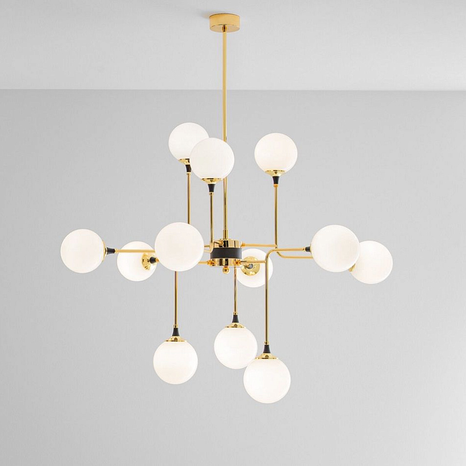 9555 GALASSIA gold/black/white// подвесной E14 12х60  х   