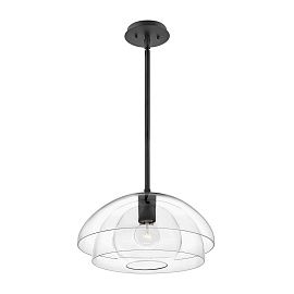 QN-LOTUS-P-BLK LOTUS черный/прозрачный// подвесной E27 1х60  х  QN-LOTUS-P-BLK