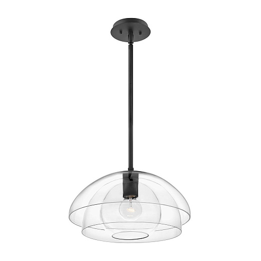 QN-LOTUS-P-BLK LOTUS черный/прозрачный// подвесной E27 1х60  х  QN-LOTUS-P-BLK