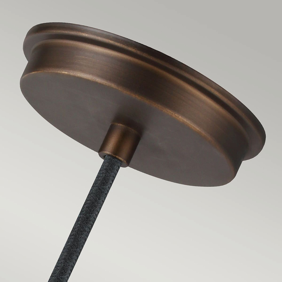 FE-BASKIN-P-A-BR BASKIN Painted Aged Brass/Dark Weathered Zinc /Clear// подвесной E27 1х60  х   