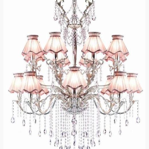 L 1689CH18/OT  antique silver/pink // подвесной E14 18х25  х  L 1689CH18/OT