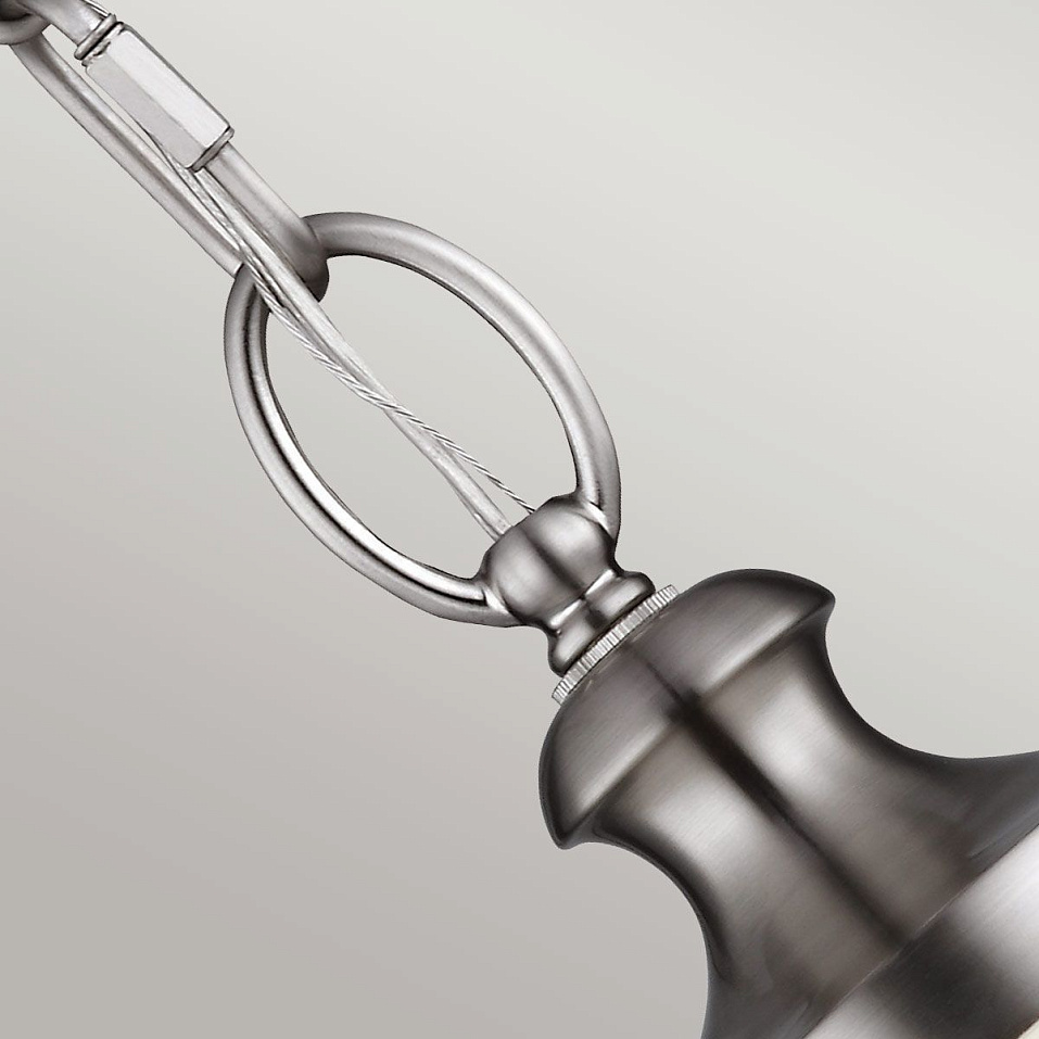 FE-PARKMAN-PL-BS PARKMAN Brushed Steel/Opal// подвесной E27 1х60  х   
