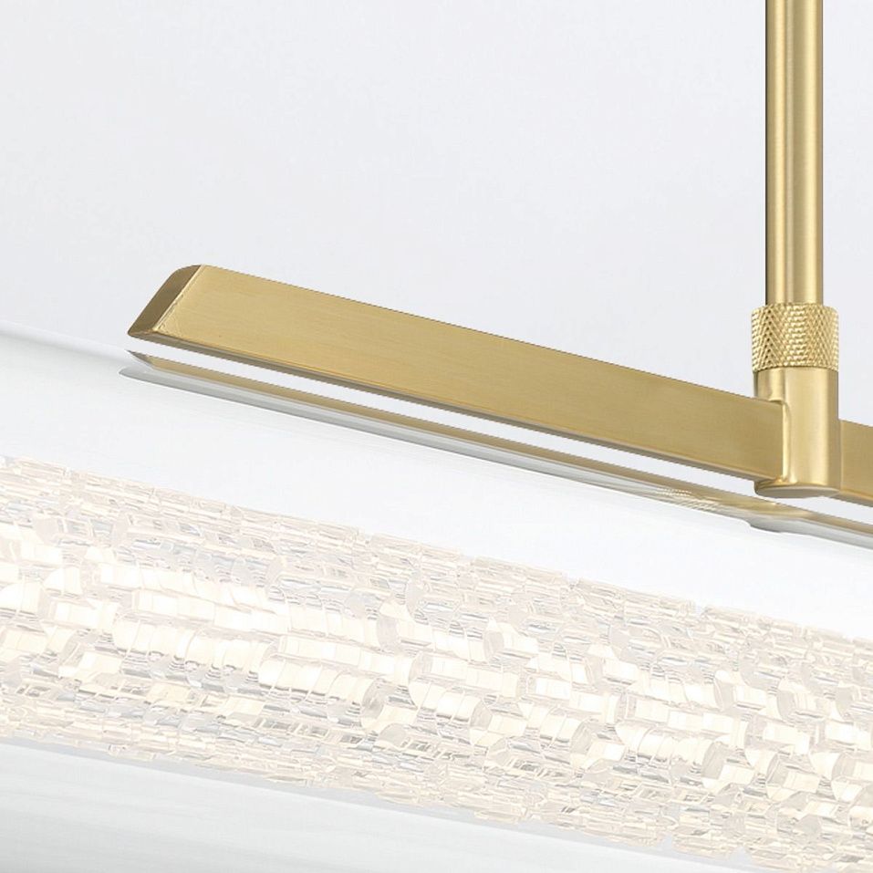 QN-ESPADA-LP-BG ESPADA Brushed Gold/Clear//прозрачный подвесной LED 1х38  х   