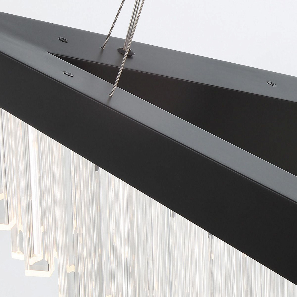 QN-VIVIEN-P-L-BK VIVIEN Matte Black/Clear// подвесной LED 1х40  х   