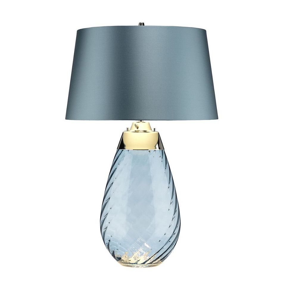 LENA-TL-L-BLUE LENA голубой/никель/синий// настольный E27 1х60 GU10LED 1х7   