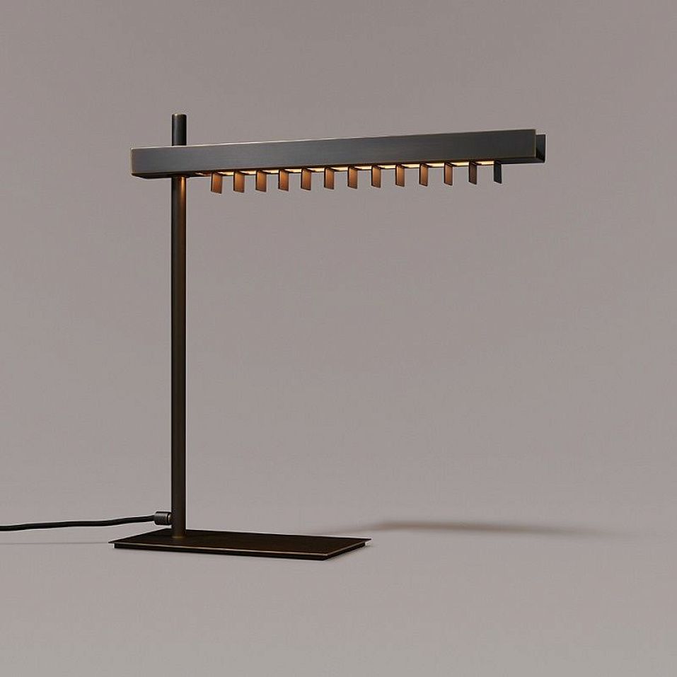 021T1M12.CE VCM Table Dark Burnished Brass /Dark Burnished Brass // настольный LED 1х6  х   