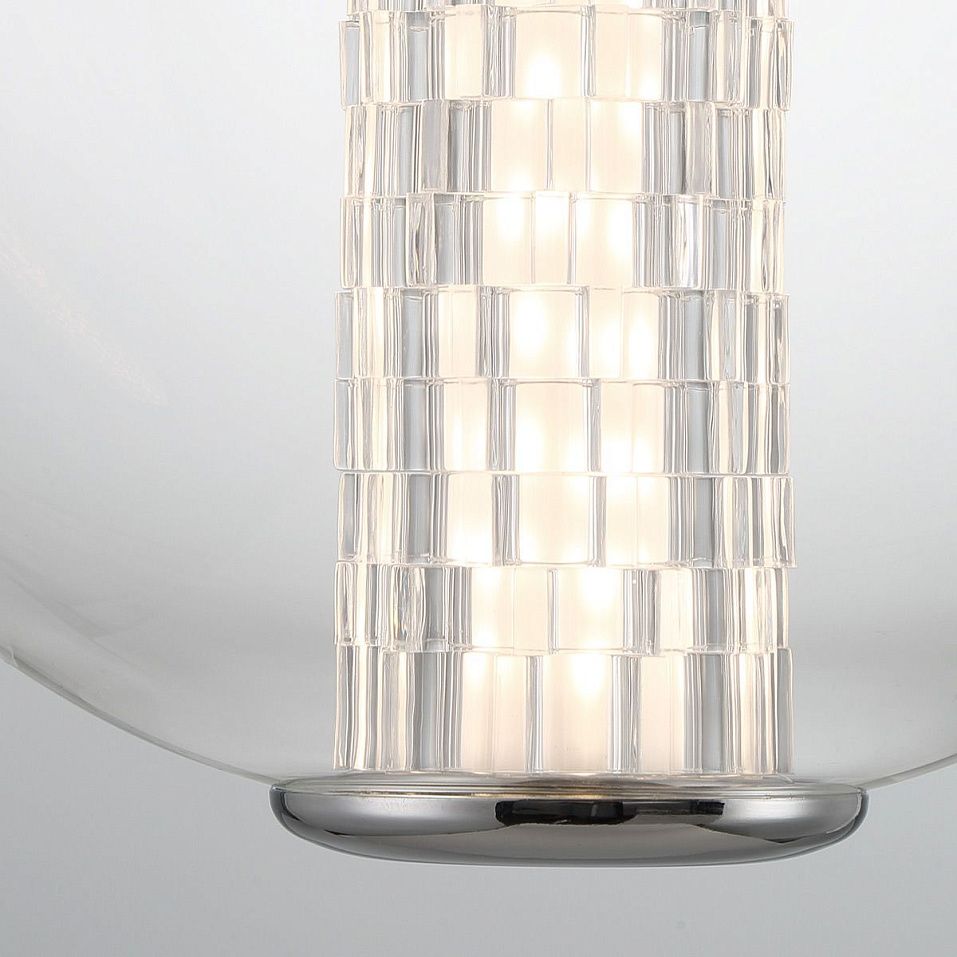 QN-ATOMO-1P-PC ATOMO Polished Chrome /Clear// подвесной LED 1х9  х   