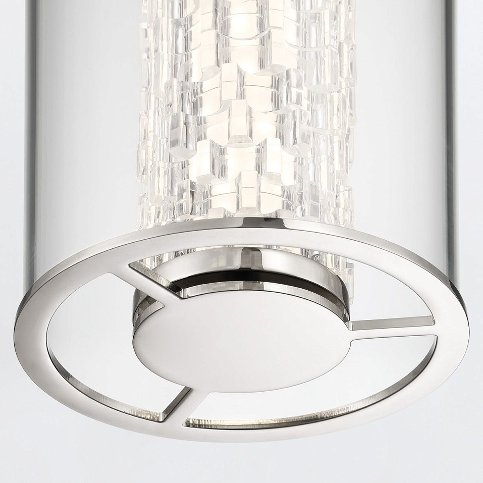 QN-ESPADA-1P-PC ESTRADA Polished Chrome/Clear//прозрачный подвесной LED 1х18  х   