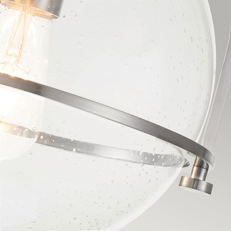 QN-SOMERSET-F-C-BN SOMERSET Brushed Nickel/Clear// потолочный E27 1х60  х   