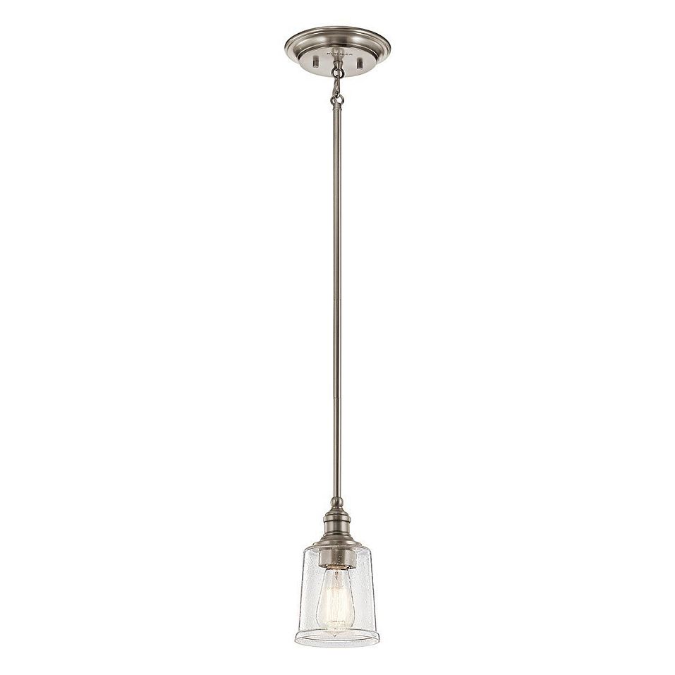 KL-WAVERLY-MP-CLP WAVERLY Classic Pewter/Clear Seeded // подвесной E27 1х60  х   