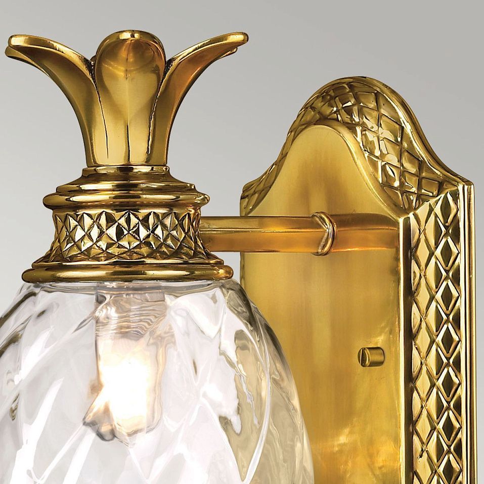 HK-PLANTATION1-BATH-BB PLANTATION Burnished Brass /Clear// настенный G9 1х3.5  х   