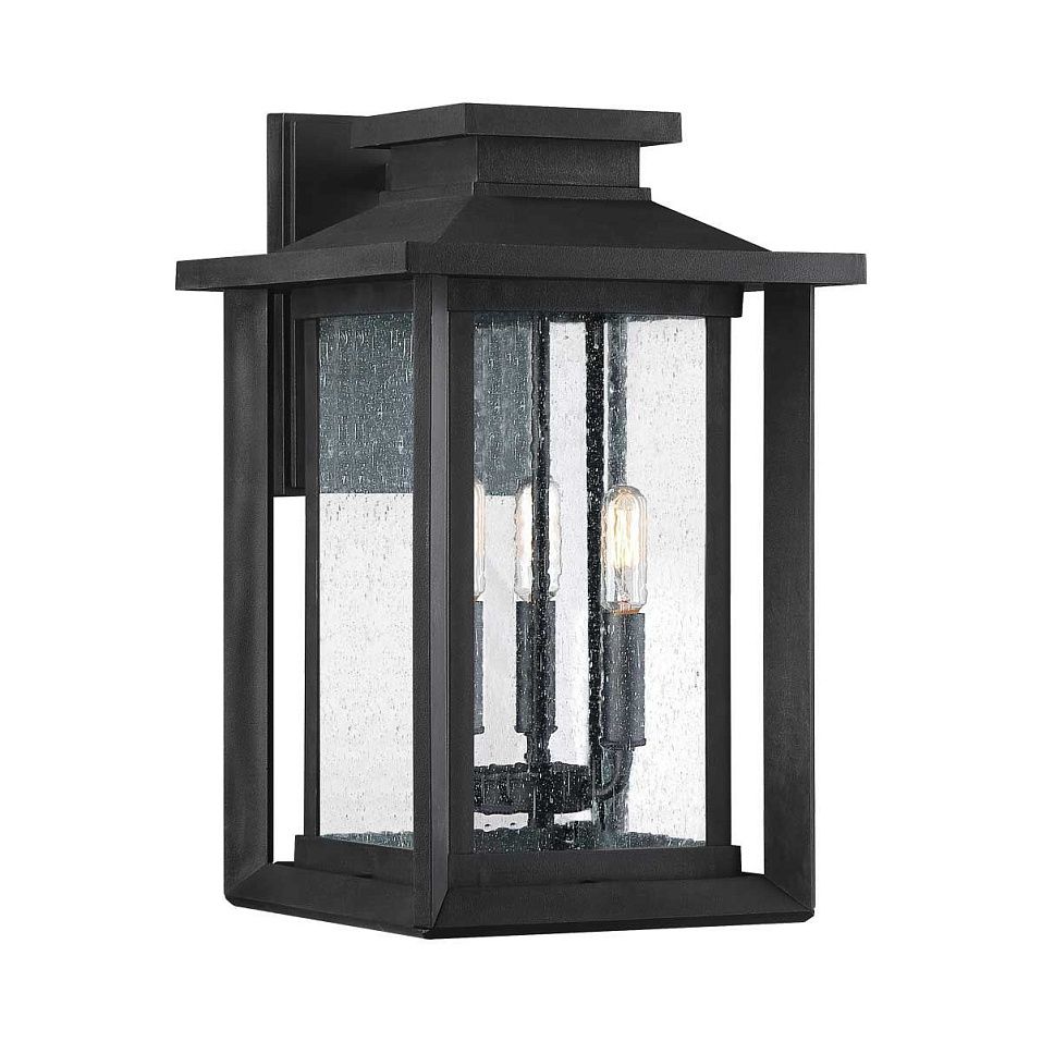 QZ-WAKEFIELD-L-TBK WAKEFIELD Earth Black/Clear Seeded// настенный E14 3х40  х   