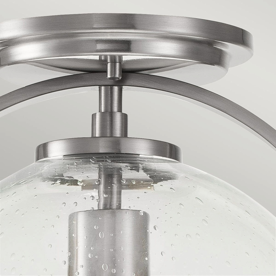 QN-SOMERSET-F-C-BN SOMERSET Brushed Nickel/Clear// потолочный E27 1х60  х   