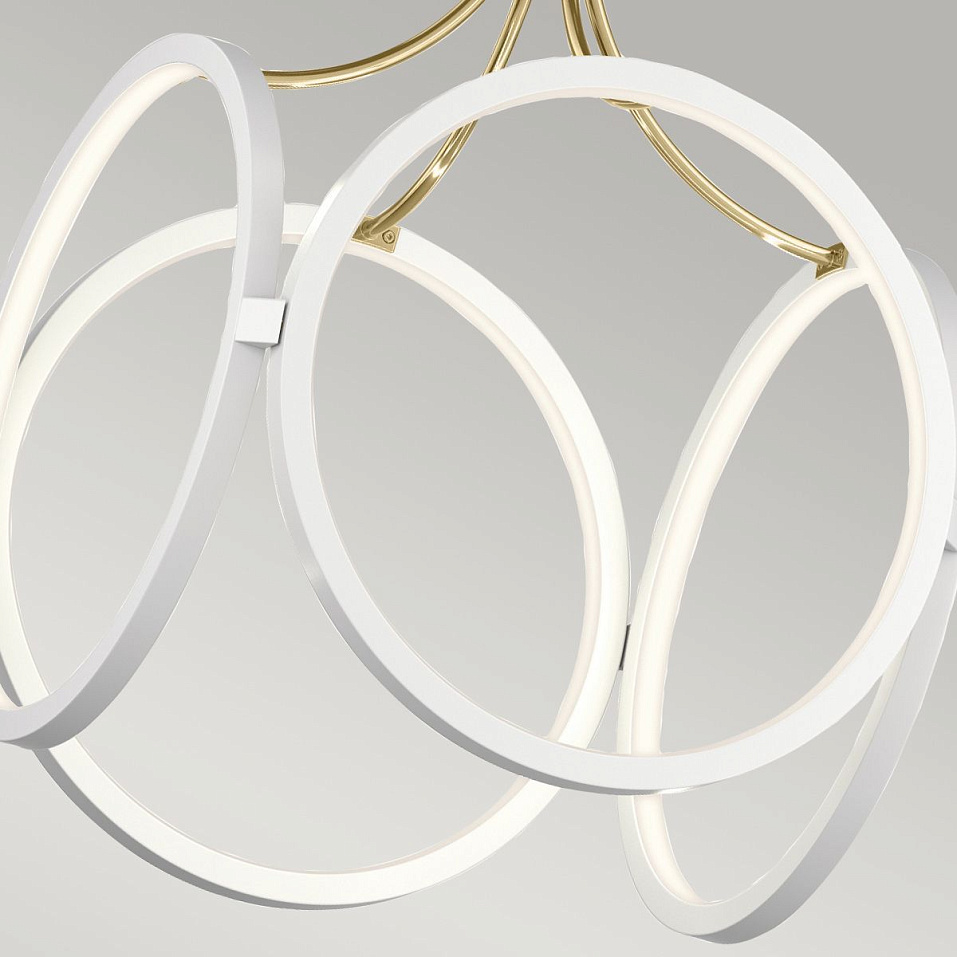 QN-CIRI-P-WH CIRI White with Champagne Gold///белый подвесной LED 1х45  х   