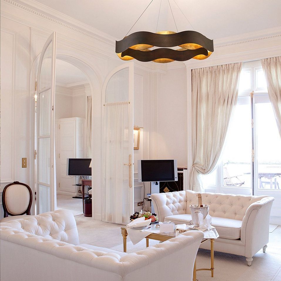 QN-VAUGHAN-P-L-BRZ-GD VAUGHAN Bronze /Bronze and Painted Gold // подвесной LED 1х105  х   