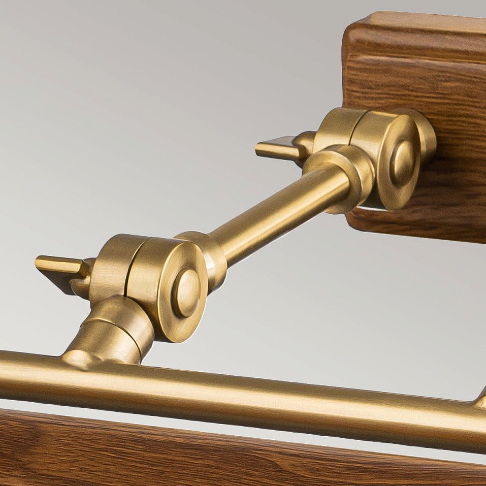 WINCHFIELD-PLL-AB-OAK WINCHFIELD Aged Brass & Oak Effect/Oak Effect// настенный E14 4х40  х   