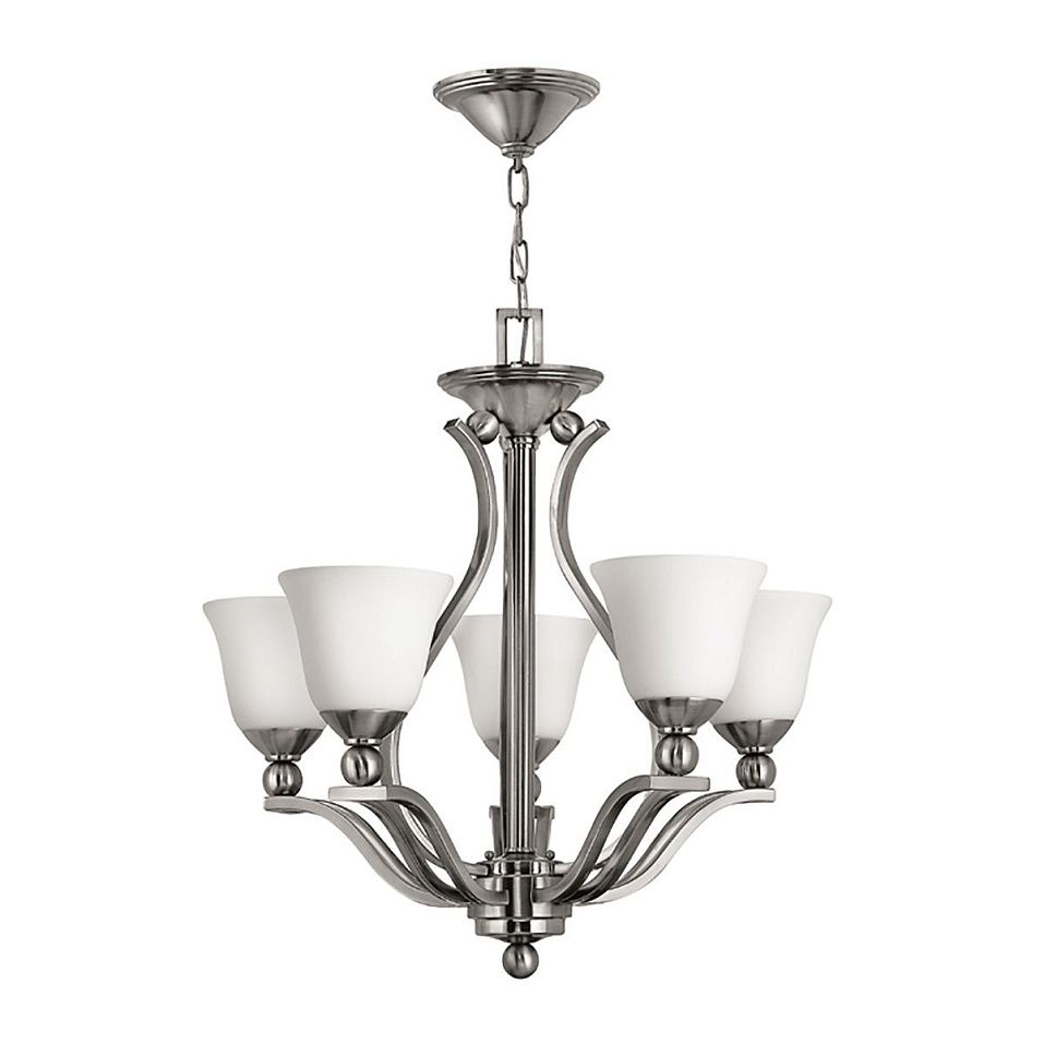 HK-BOLLA5 BOLLA Brushed Nickel/Opal glass// подвесной E27 5х60  х   