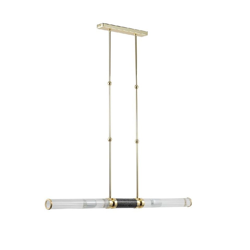 IZA-ZWL-2(ZM/2)T IZANO matt gold/dark gray granite/clear// подвесной E14 2х40  х   