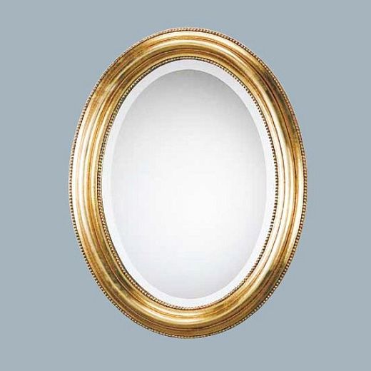 PL 215 ovale 66x86 Зеркало, золотой, дерево/полиуретан, 66х86 см  PL 215 ovale 66x86