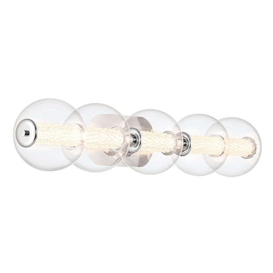 QN-ATOMO-5W-PC ATOMO Polished Chrome/Clear// настенный LED 1х25  х   